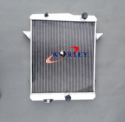56mm Aluminum Radiator + Fan for Triumph TR4A (1965-1967)