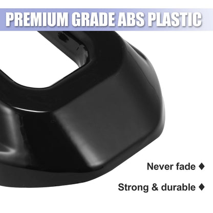 2 x Black Hood Latch Lock Catch Covers for Jeep Wrangler JL JLU (2018-2021)