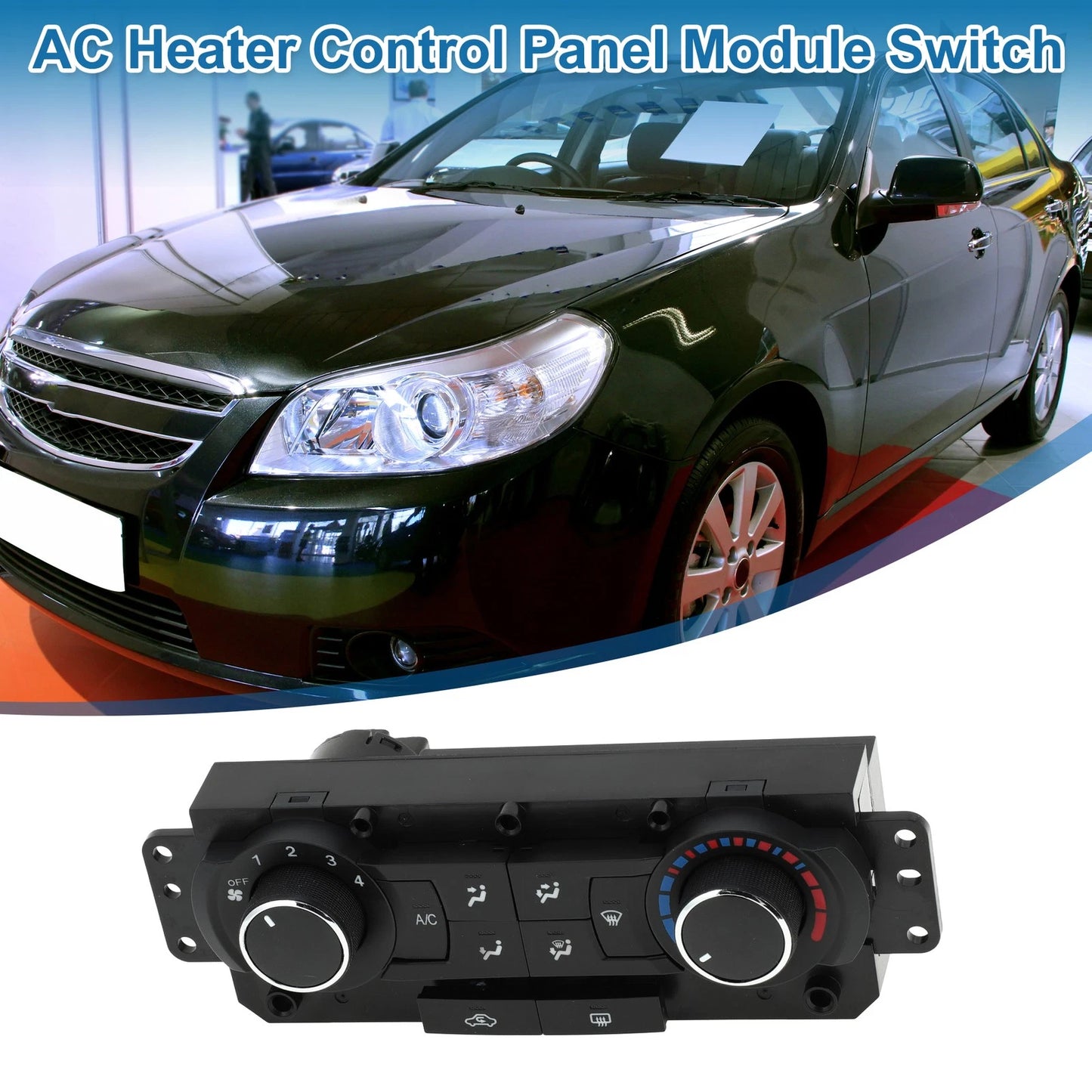 HVAC A/C Climate Control Panel for Chevrolet Epica 2009 Black