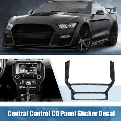 Central Control Panel Sticker Decals for Ford Mustang (2015-2022) Black