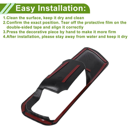Interior Door Handle Bowl Cover Trim for Toyota Land Cruiser 2024-2025 ABS