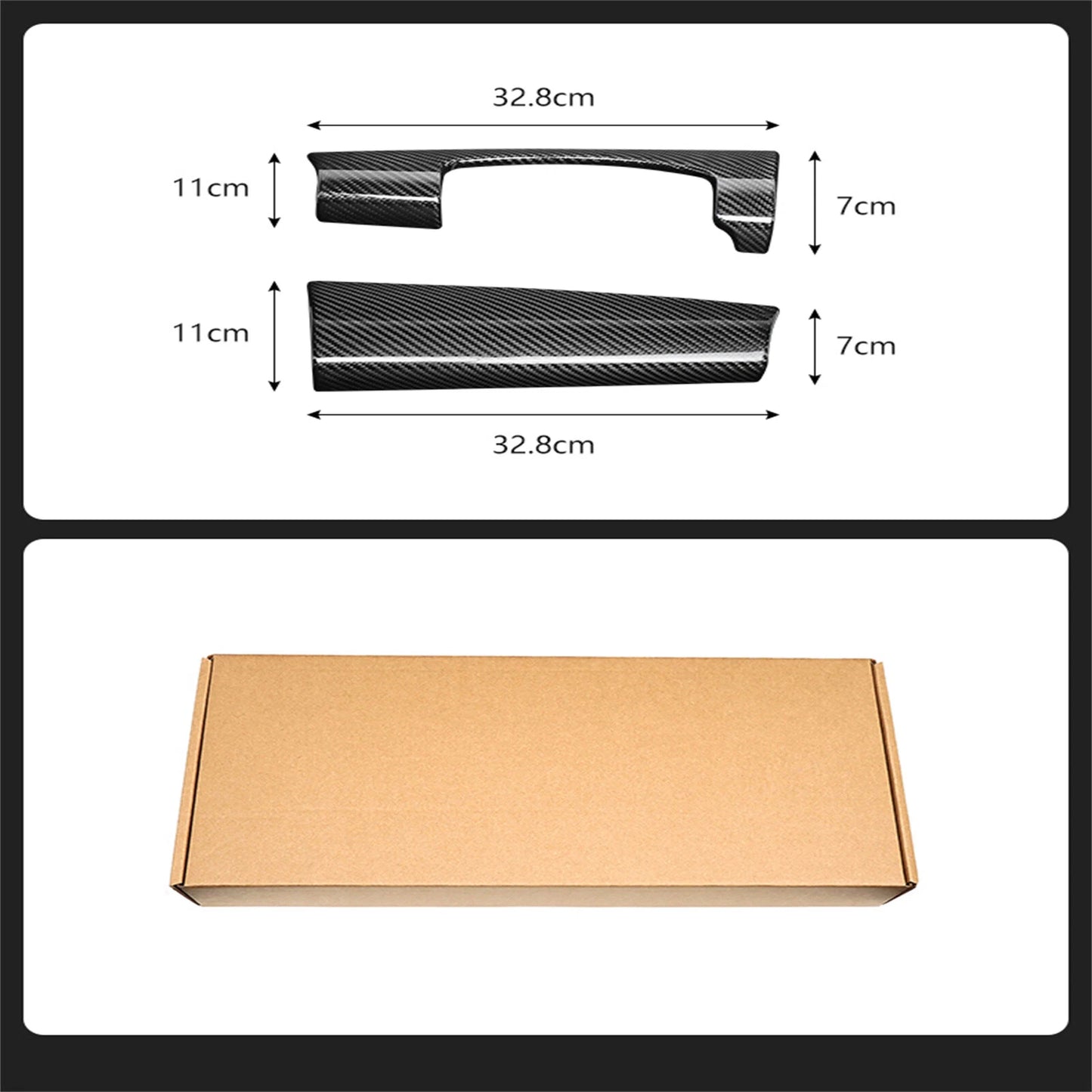 Carbon Fiber Center Instrument Panel Trim Cover for Mini F55 F56 (14-22)