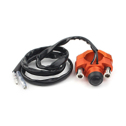 Rotating Bar Clamp Start Stop Kill Switch Button 7/8" for Universal Handlebar