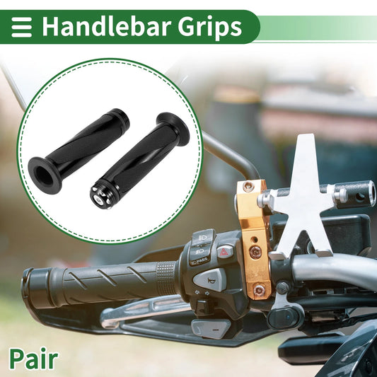 7/8" 22mm Hand Grips for Motorcycle Handle Bar Throttle Black