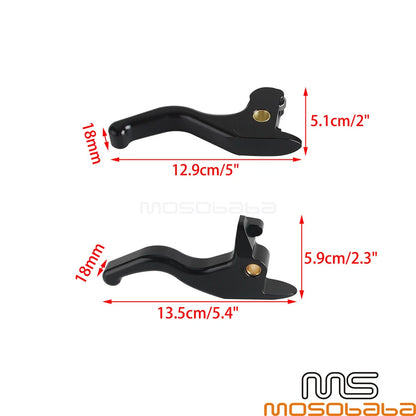 Finger Handlebar Hand Brake Clutch Levers for Harley Softail Slim (16)
