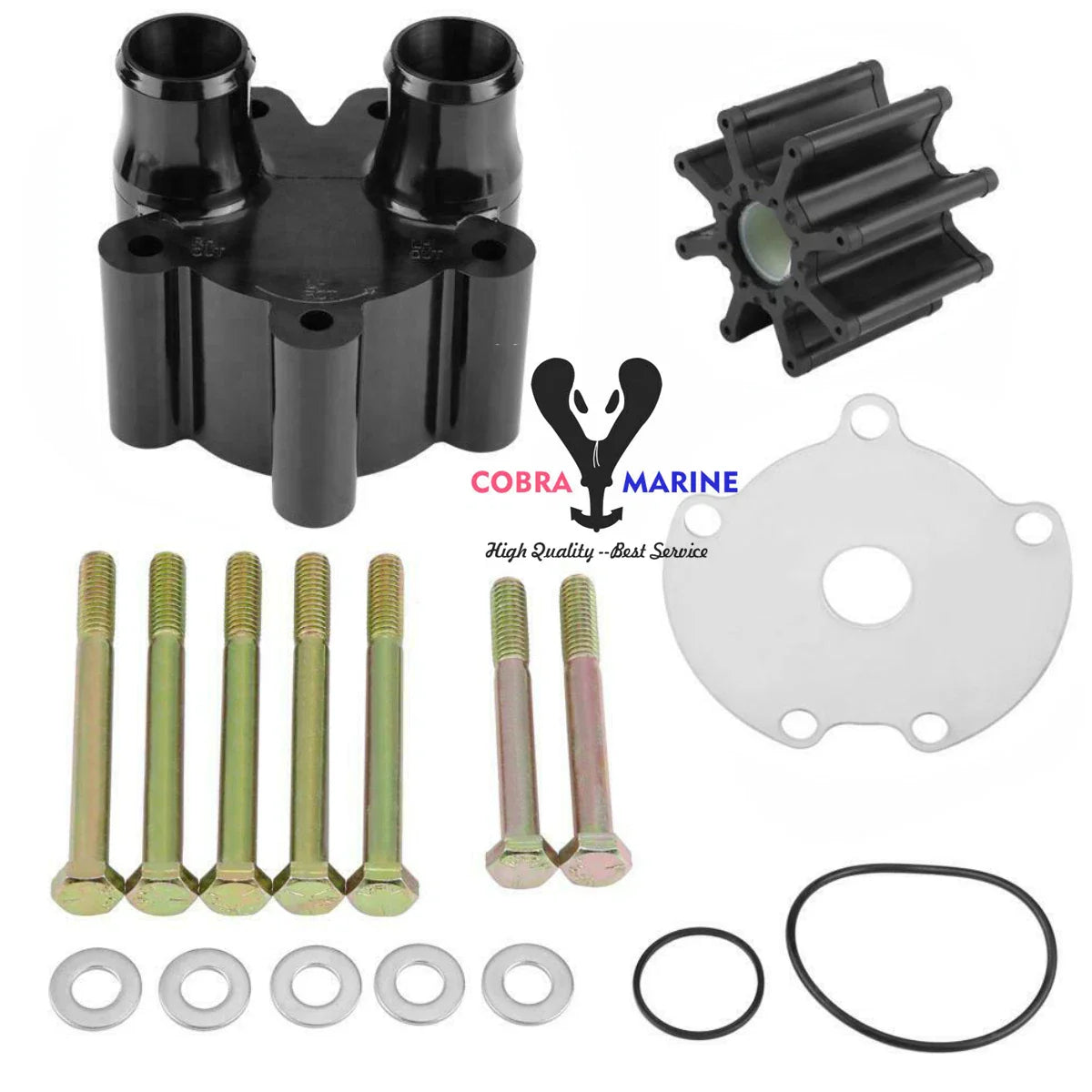Raw Water Pump Impeller Kit for Mercury Mercruiser Bravo