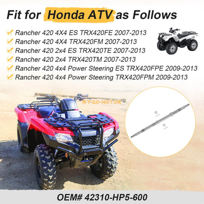 Rear Axle Shaft & Nut for Honda Rancher 420 (2007–2013)
