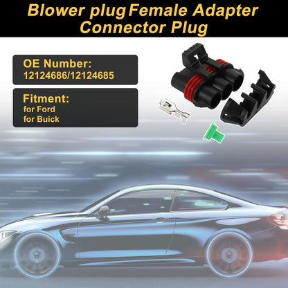 1 Set 3-Pin Connector Plug for Ford Buick
