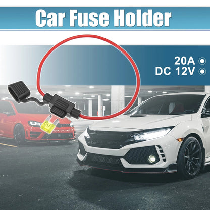 20 x DC 12V Car ATC Blade Style Mini Fuse Holder with 20A Mini Fuse