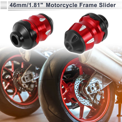 15mm Aluminum Alloy Plastic Motorcycle Slider Frame 2 x for Make Model