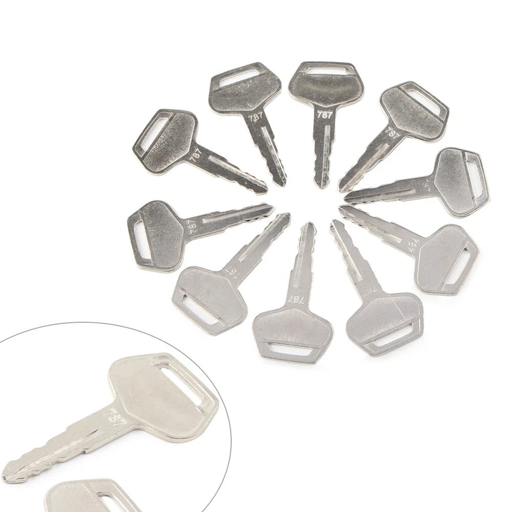 10 x Ignition Keys for Komatsu Excavator Dozer Loader (No Year Specified)