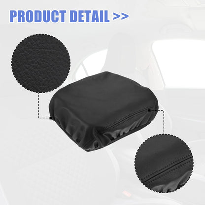 Center Console Cover for Toyota Prado (2010-2019) Armrest Pad Faux Leather Black