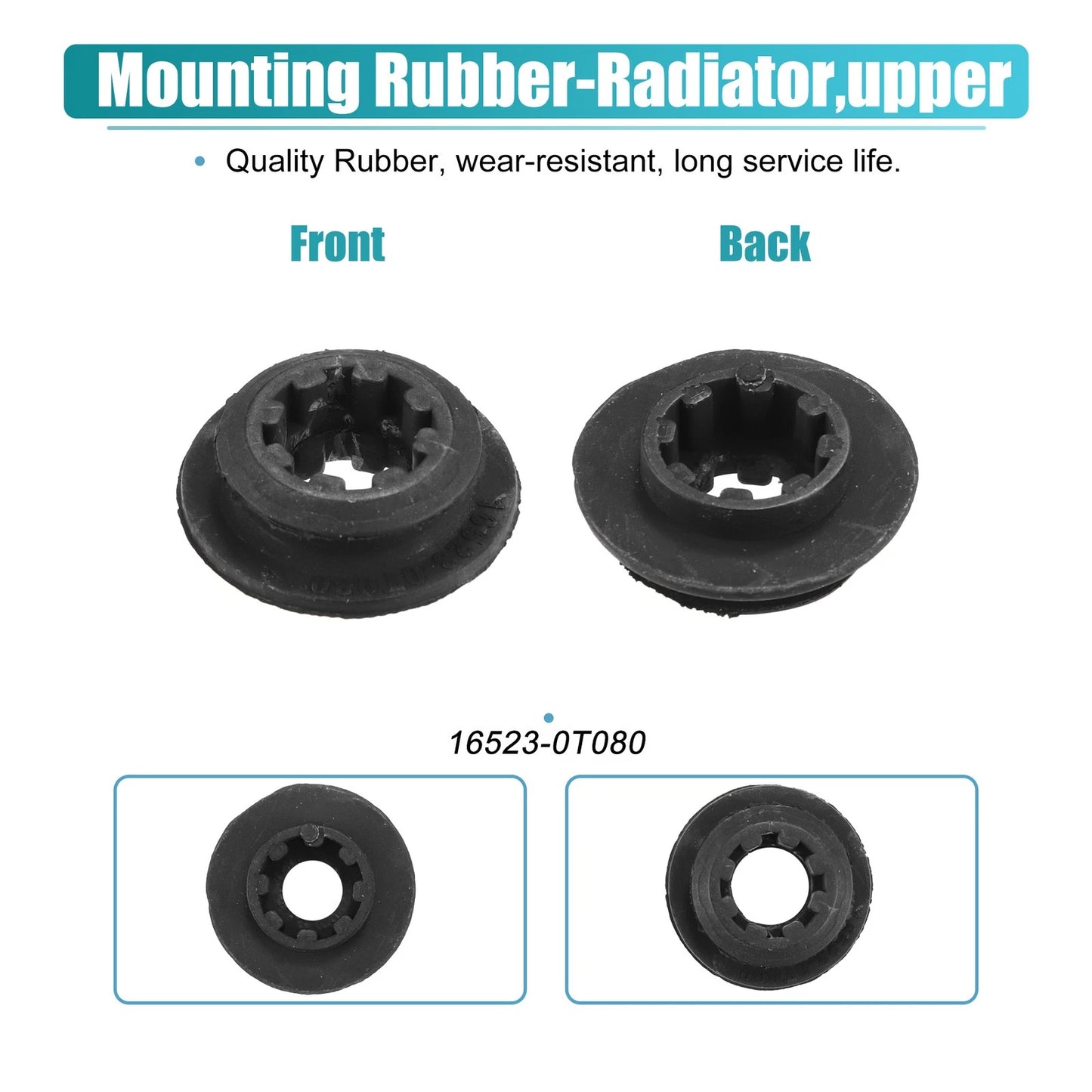 Car Radiator Mount Insulator for Toyota Corolla (2010-2019)