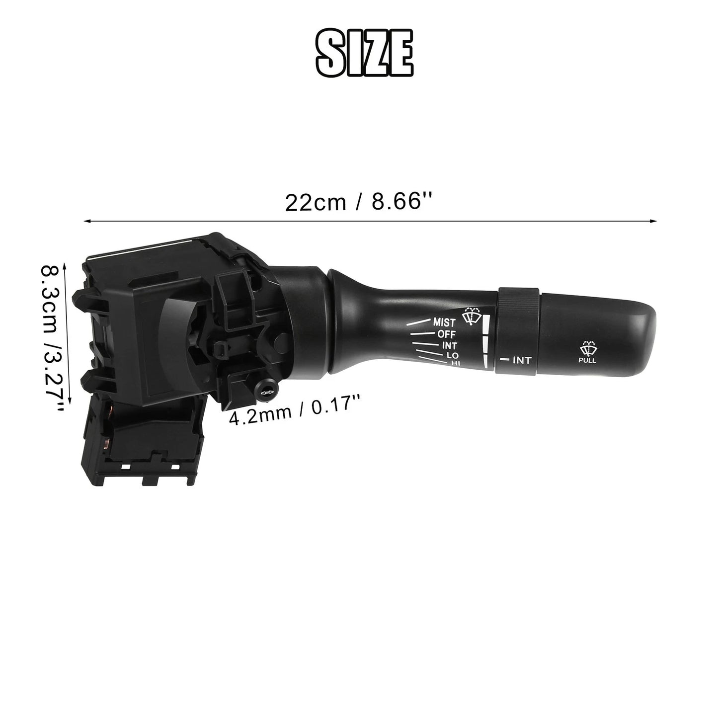 Windshield Wiper Switch for Toyota Camry 2.4L 2007-2010 Black