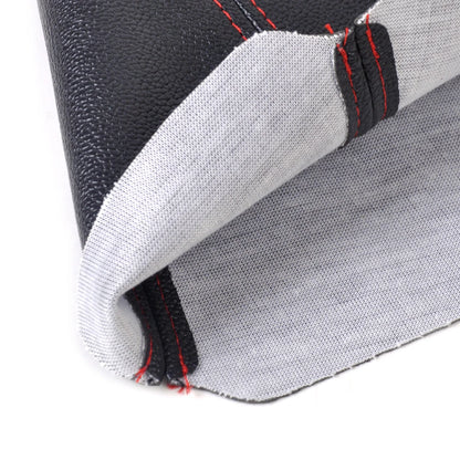 Black PVC Leather Manual Auto Gear Shifter Boot Cover for Universal Cars