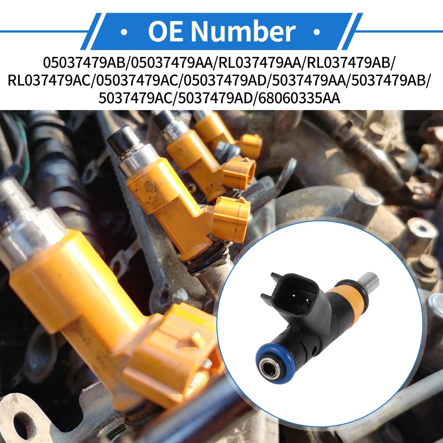1 Pc Fuel Injector for Dodge Challenger 5.7 (2009 - 2016)