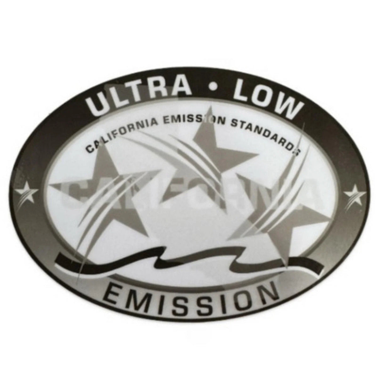 Outboard Graphic Sticker for Ultra Low Emission 3 Star California DOT - Gray