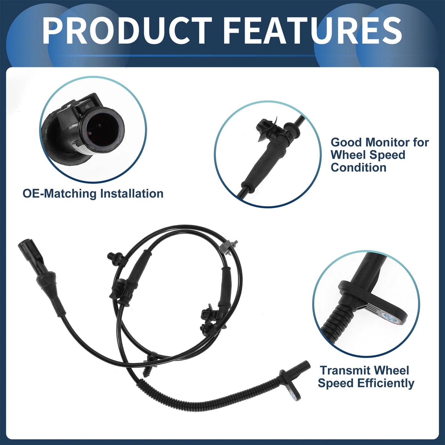ABS Wheel Speed Sensor for Ford Edge (2007-2012) Front Right