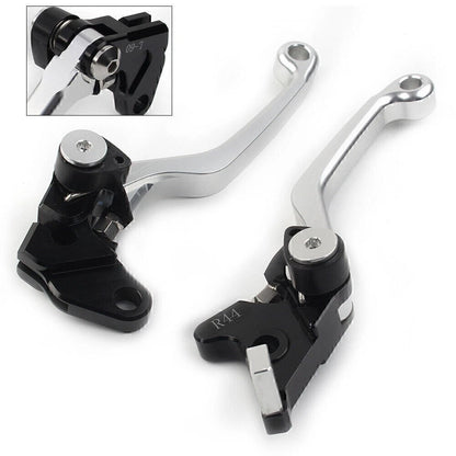 Dirt Clutch Brake Levers for Kawasaki KLX250 D-TRACKER (1993-1997) SILVER