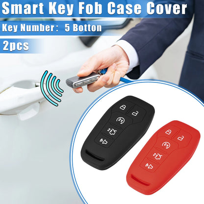 2 x Remote Keyless Smart Key Fob Covers for Ford Fusion (2013-2020)