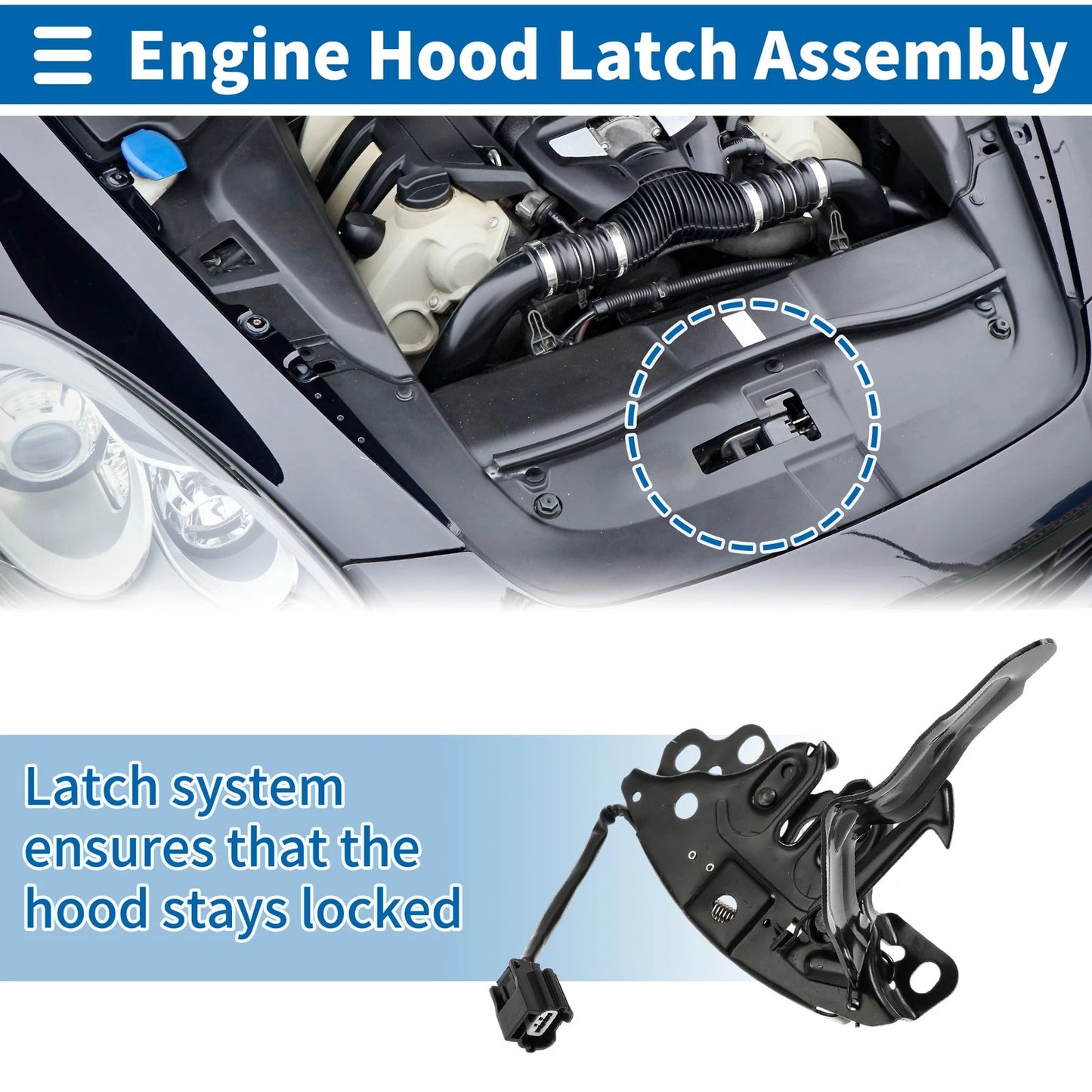 Hood Latch Assembly for Nissan Altima (2013-2015) 1 Pc