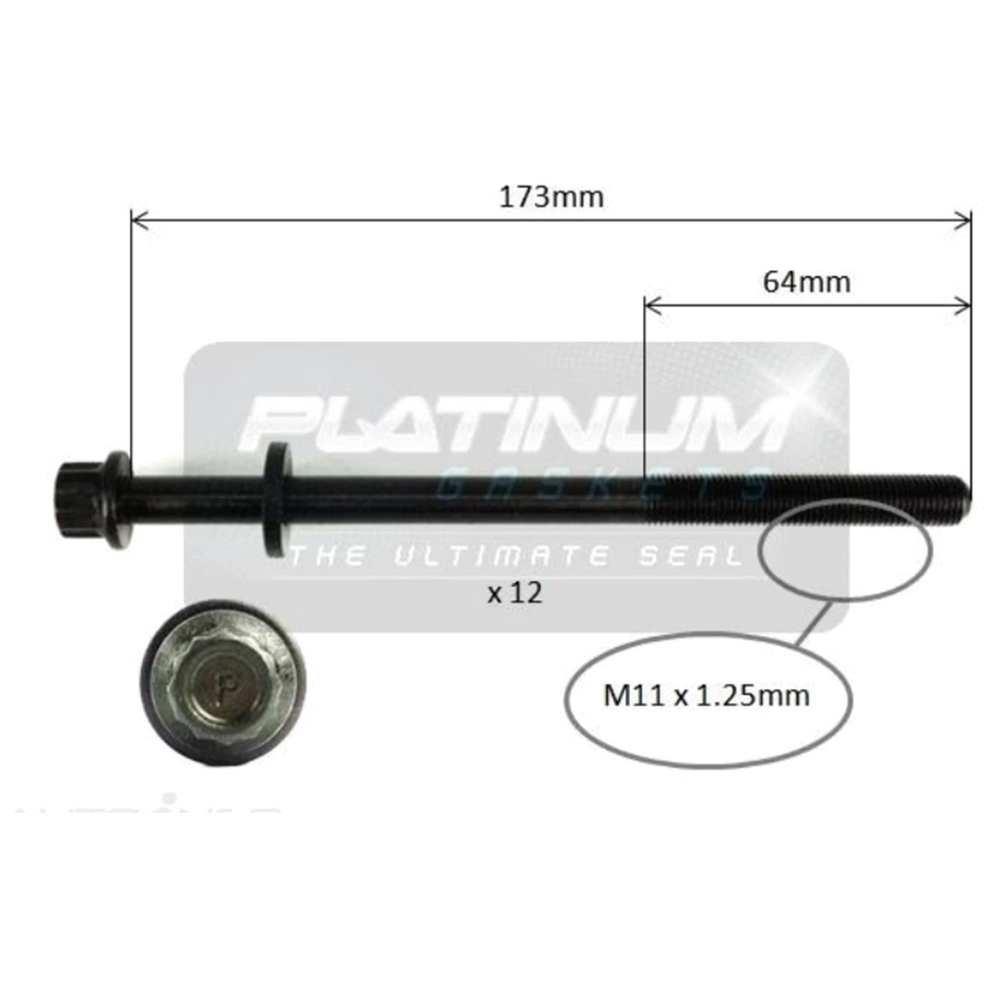 Cylinder Head Bolt Set FA20E for Subaru Forester SJ 4cyl 2.0L (2013 - 2018)
