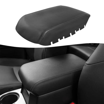 Leather Center Console Lid Armrest Cover Trim for Toyota 4Runner (2010-2023)