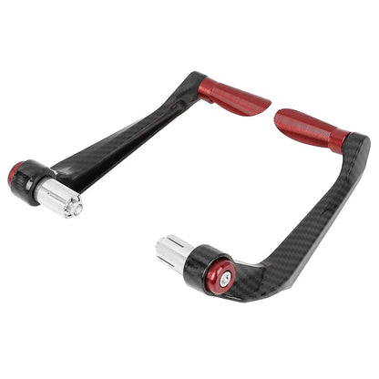 1 Pair Universal Motorcycle Brake Clutch Lever Protector Hand Guard Red