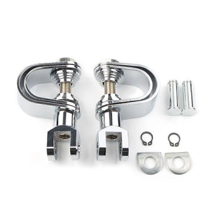 25mm & 32mm Chrome Highway Engine Crash Bar Mount Foot Pegs for Car Model