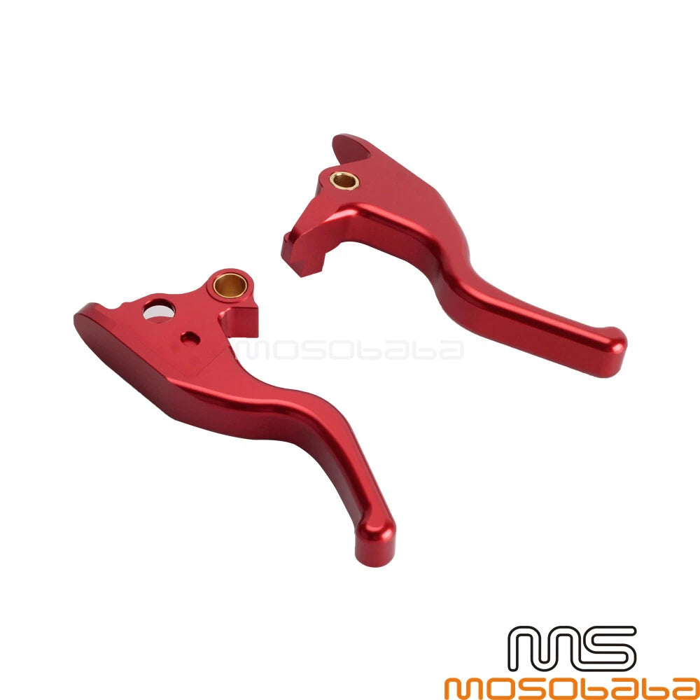 Red Brake Clutch Hand Levers for Harley Softail Slim FLSL FXBB (2018-2023)