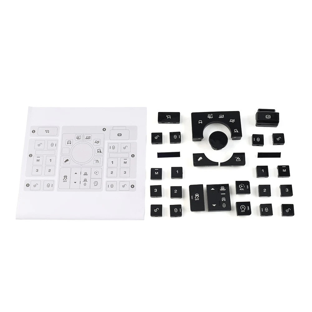 Window Lift Switch Cover Set for Land Rover 2013-2017