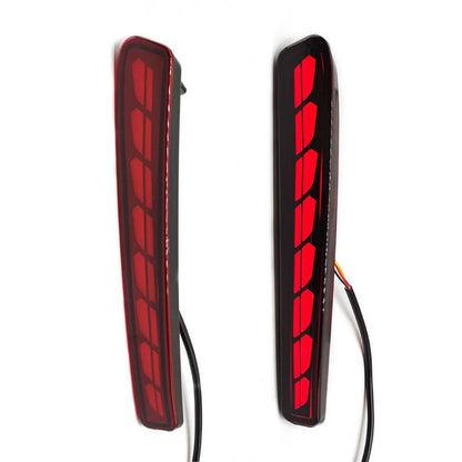 Red Lens LED Rear Bumper Reflector Lights for Toyota Corolla