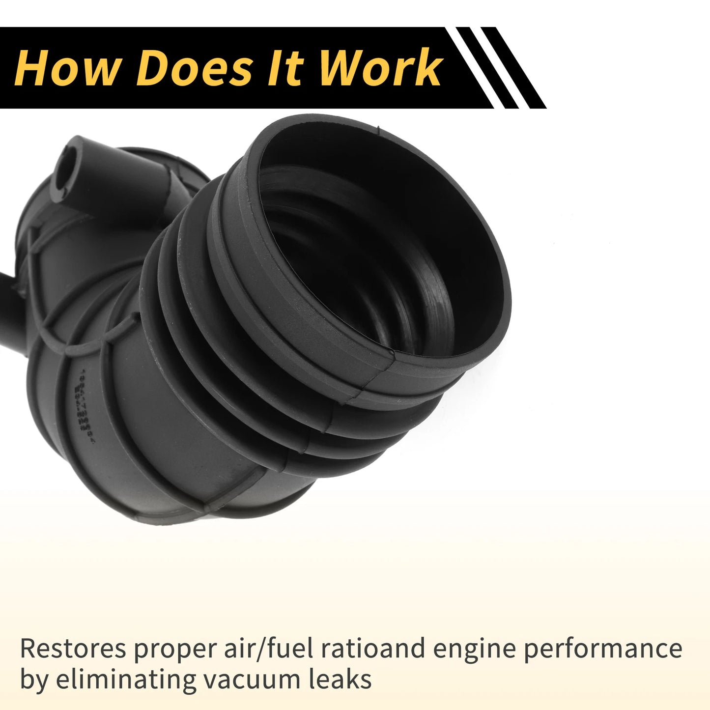 Engine Air Intake Hose for BMW 5 E34 525 (1991-1996) - Rubber 1 x Hose