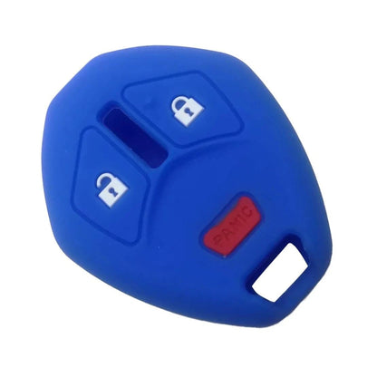 Blue Remote Key Fob Cover for Mitsubishi Outlander Endeavor Lancer (2003-2023)
