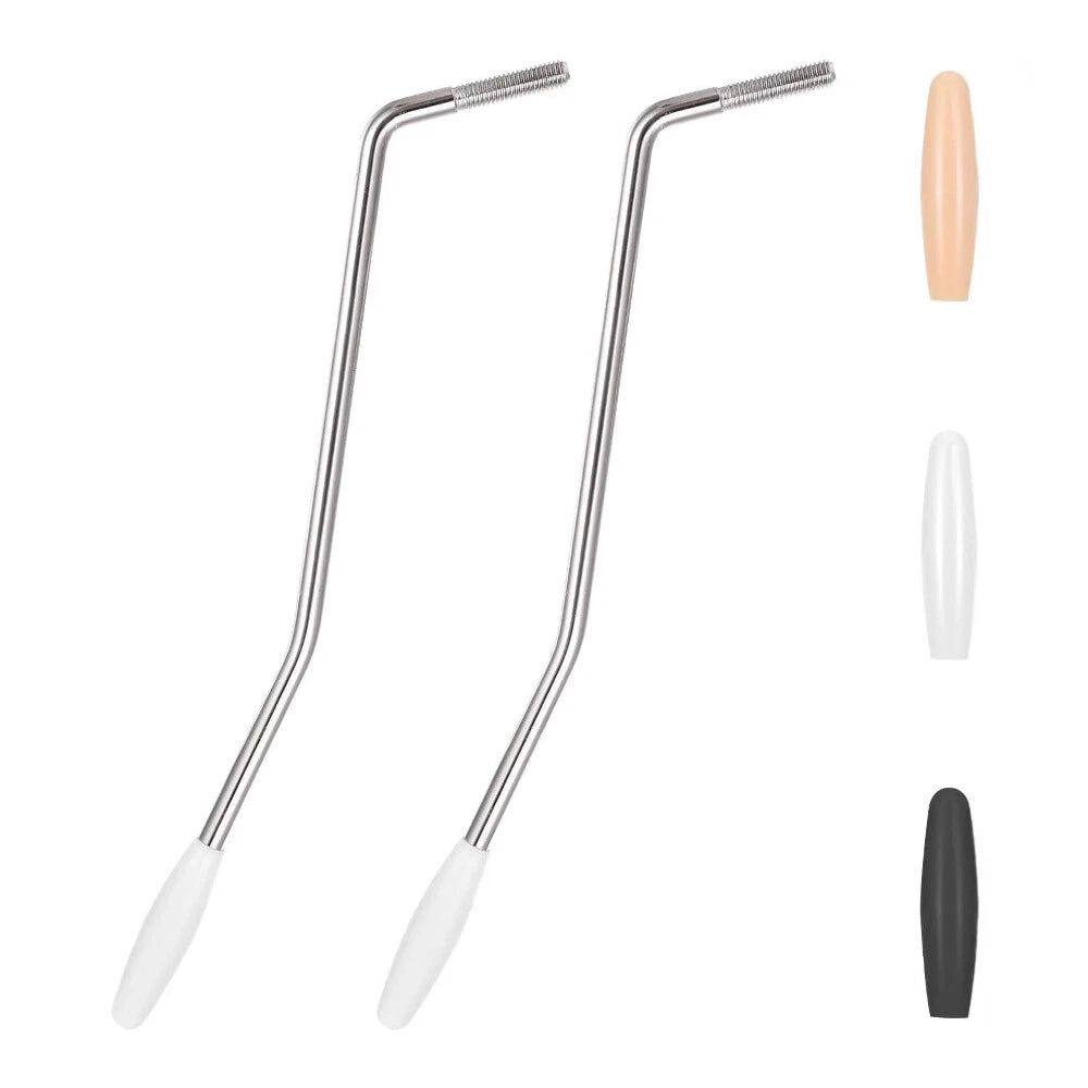 5mm Thread Tremolo Arm Bridge Bar for Electric Guitar w/ 3 Rubber Sleeves