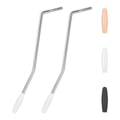 5mm Thread Tremolo Arm Bridge Bar for Electric Guitar w/ 3 Rubber Sleeves