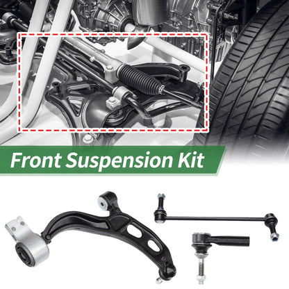 6pcs Front Suspension Kit Control Arm Tie Rod Ends for Ford Flex (2009-2019)