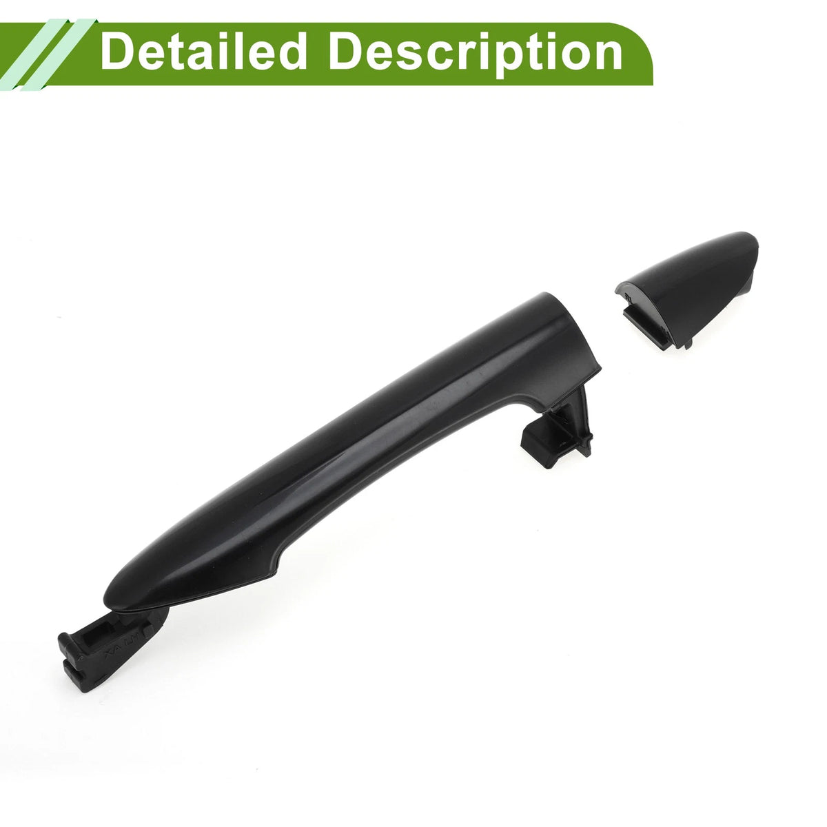 Black Rear Left Exterior Door Handle for Hyundai Kia Picanto (2011-2016)