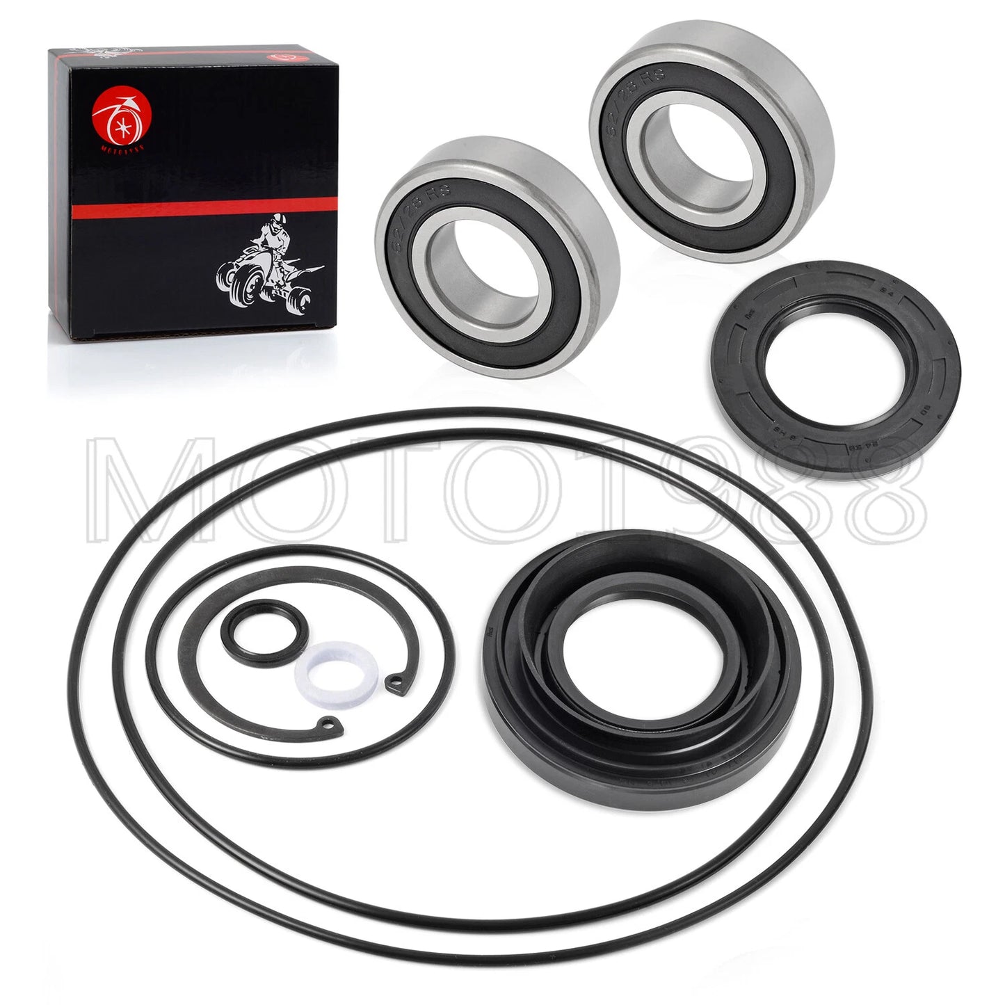 Rear Axle Brake Drum Bearing Seals Kit for Honda Foreman 450 TRX450FE/FM