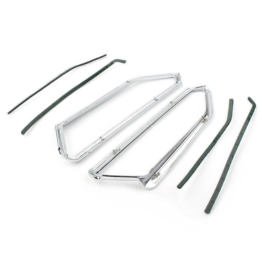 Motor Gloss Chrome Front Light Trim Accents for Honda Goldwing GL1800 (2018-2023)