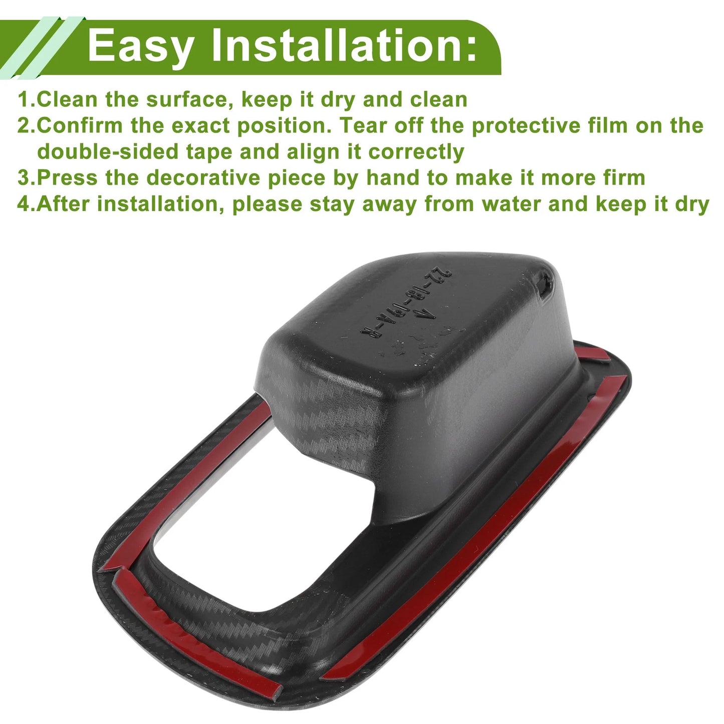 Carbon Fiber Black Interior Door Handle Bowl Cover for Honda HR-V (2023-2025)