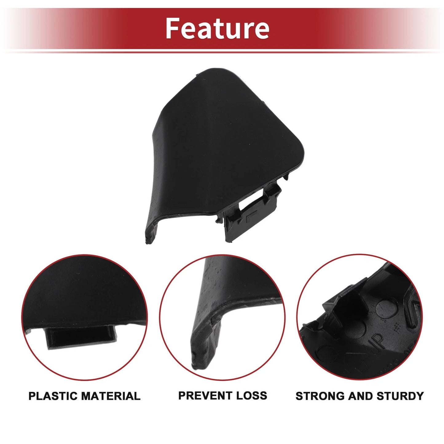 Left Front Tow Hook Cover for Toyota Highlander (2001-2023)