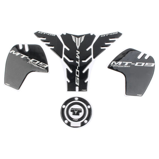 3D Carbon Fiber Tank Pad Traction Decal for Yamaha MT-09 (2014-2023)
