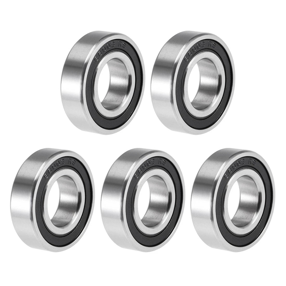 Deep Groove Ball Bearings 17x35x10mm Double Sealed 5pcs for Make/Model