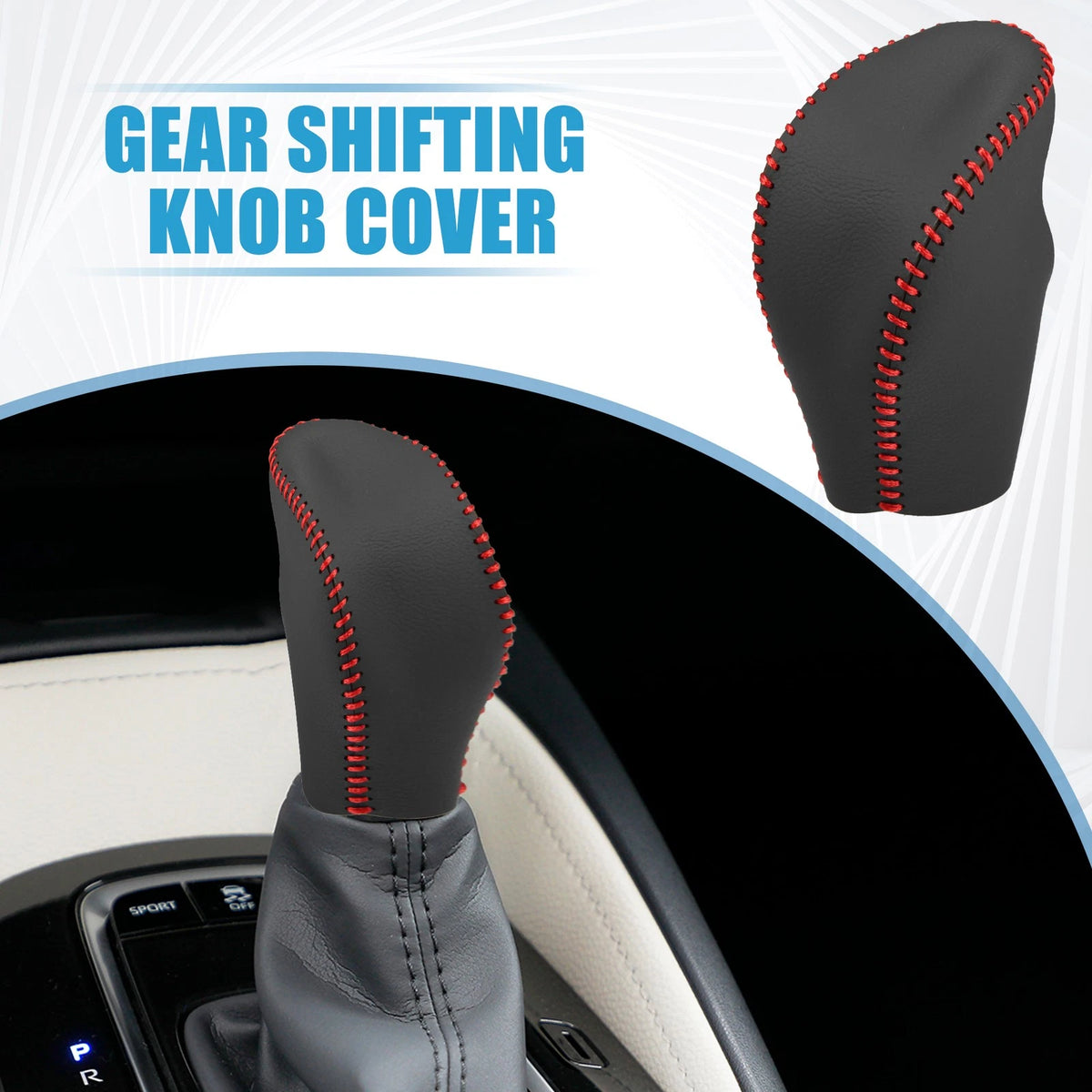 Faux Leather Gear Shifting Knob Cover for Nissan Rogue (2014-2016)