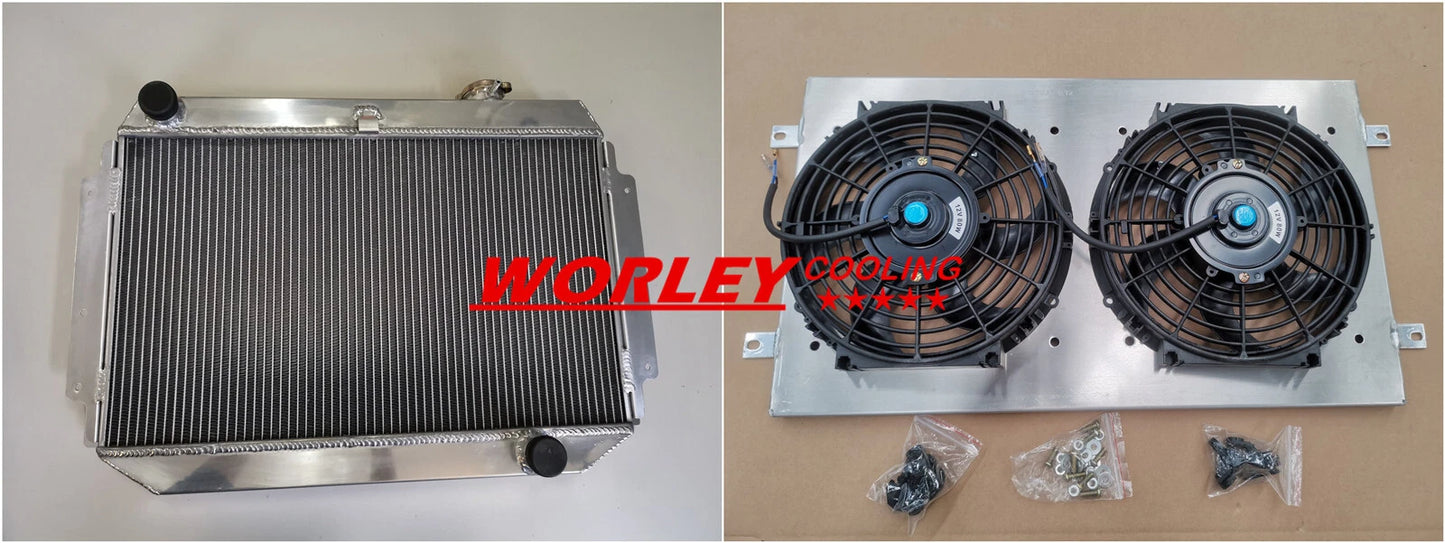 3 Core Radiator, Shroud & Fans for Holden Torana (1970-1980)