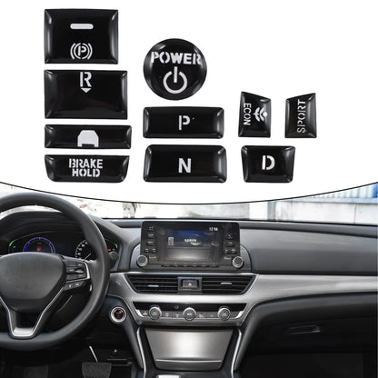 Rubber Handbrake Parking Button Cap Cover Decal for Accord