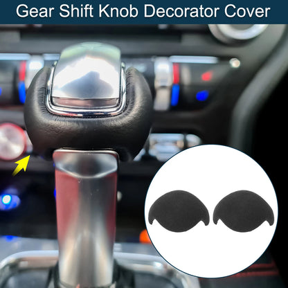 Gear Shift Knob Cover for Ford Mustang 2015-2021 Dark Gray Console Decor