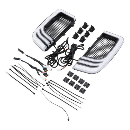 LED Fairing Lower Grills with Turn Signal Lights for Harley Road Glide (2014-2024)