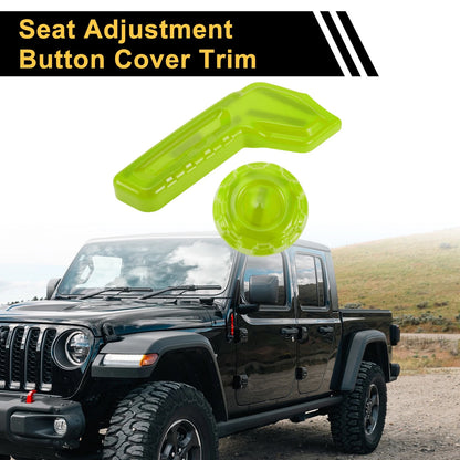 Seat Adjustment Button Cover Trim for Jeep Gladiator JT (2018-2024) Green